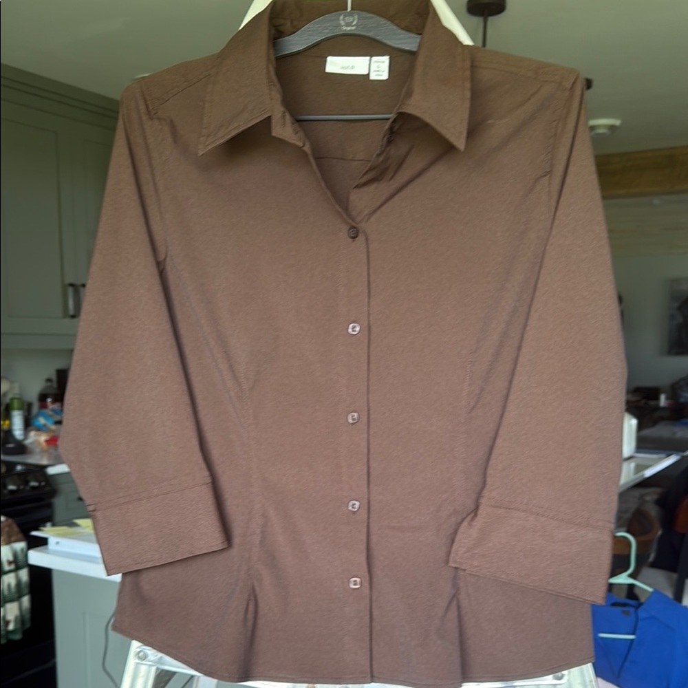 Apt. 9 Chocolate Brown Shirt